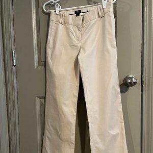 J. Crew Cream CityFit Pants Size 00